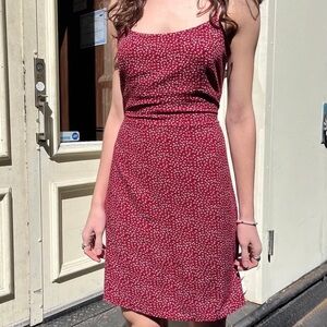*SOLD* Brandy Melville Red Floral Colleen Dress
